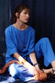 BLUSA LINO EVA AZUL