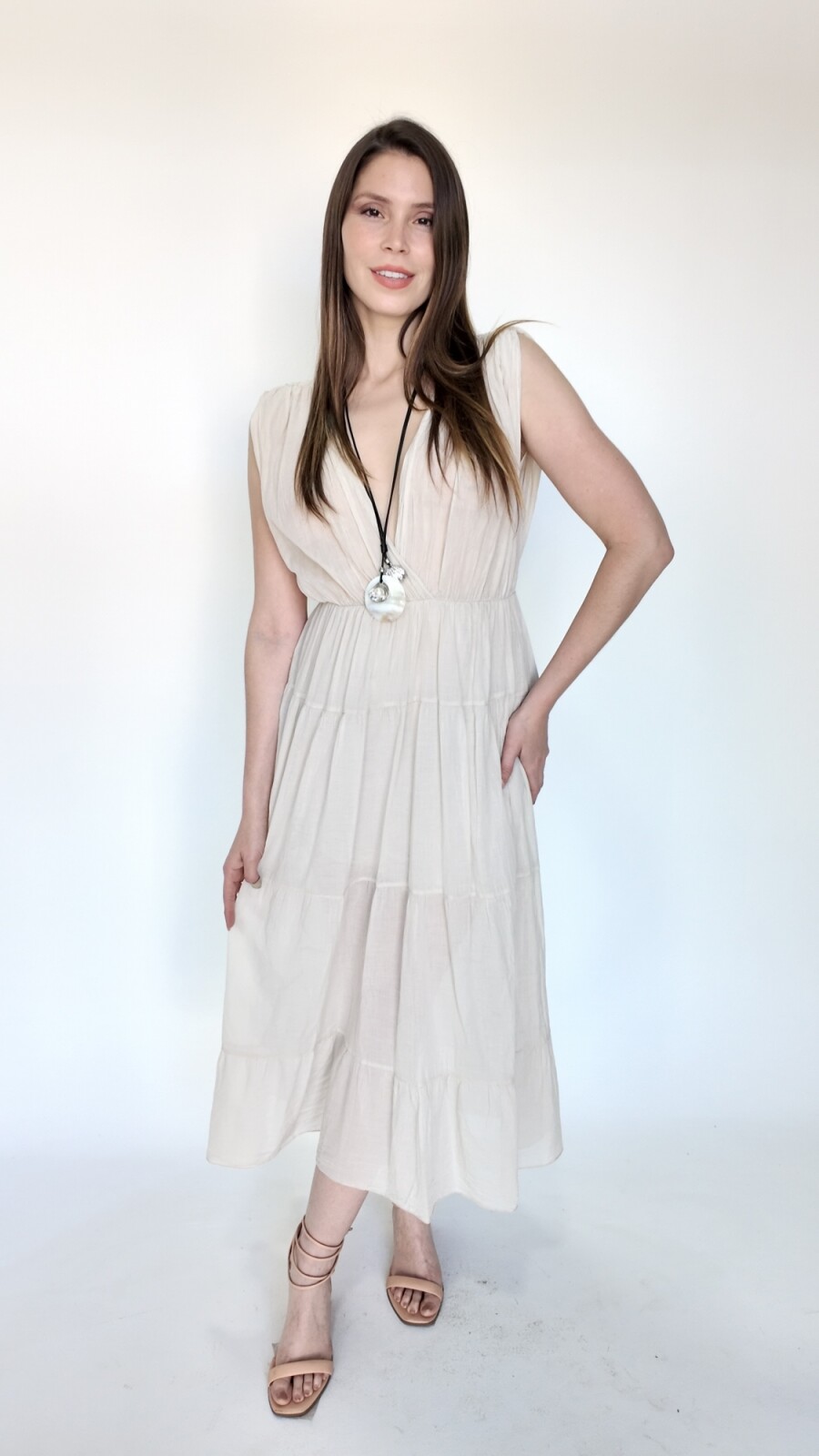 Vestido Mariel Beige