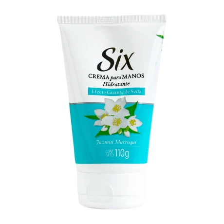 Crema para manos Six Guantes de Seda 110ml Jazmin Crema para manos Six Guantes de Seda 110ml Jazmin