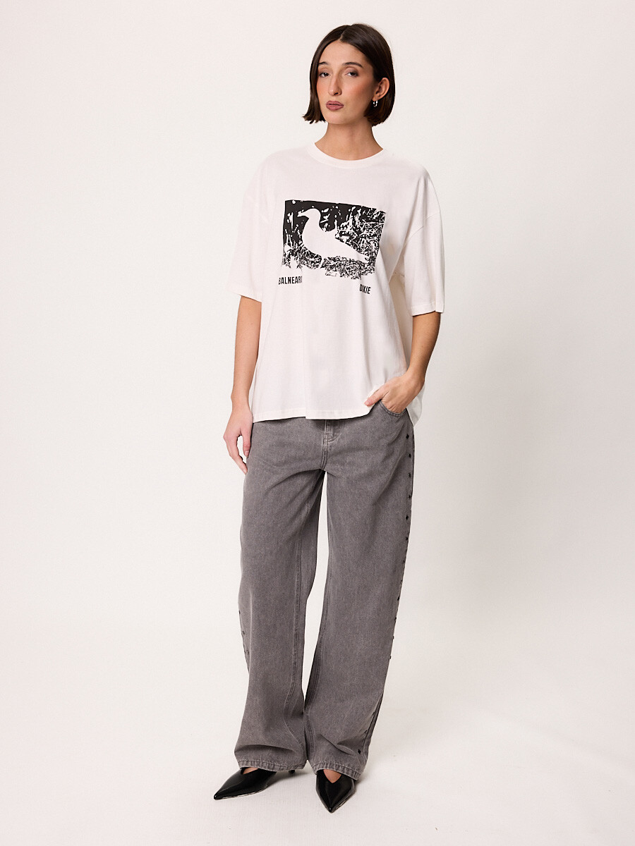 T-SHIRT M/C GAVIOTA DIXIE Blanco