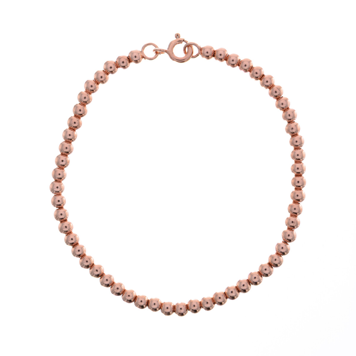 Pulsera de plata 925 con baño de oro rosado. 