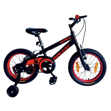 Bicicleta Baccio Bambino rodado 16 con rueditas Negro