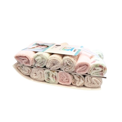 Pack x12 Babitas lavables Tono rosa pastel