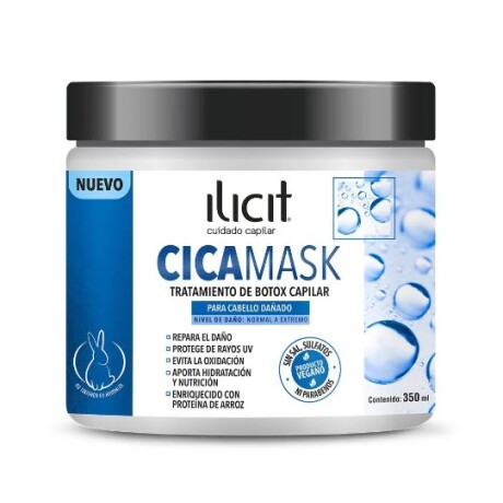 Ilicit Máscara 350 ml Cica Mask tratamiento Botox capilar
