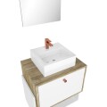 MUEBLE DE BAÑO SUSPENDIDO 57 CM CON BACHA Y ESPEJO - BLANCO/CARTAGENA MUEBLE DE BAÑO SUSPENDIDO 57 CM CON BACHA Y ESPEJO - BLANCO/CARTAGENA