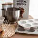 Molde para muffin x6 antiadherente 27,5x18,5x3,5 cm BLANCO