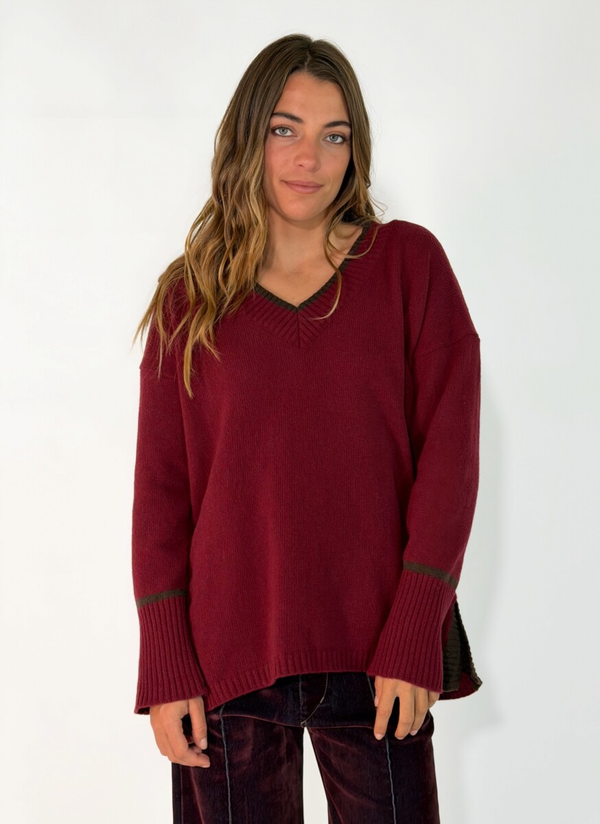 SWEATER ROCIO - BORDO 
