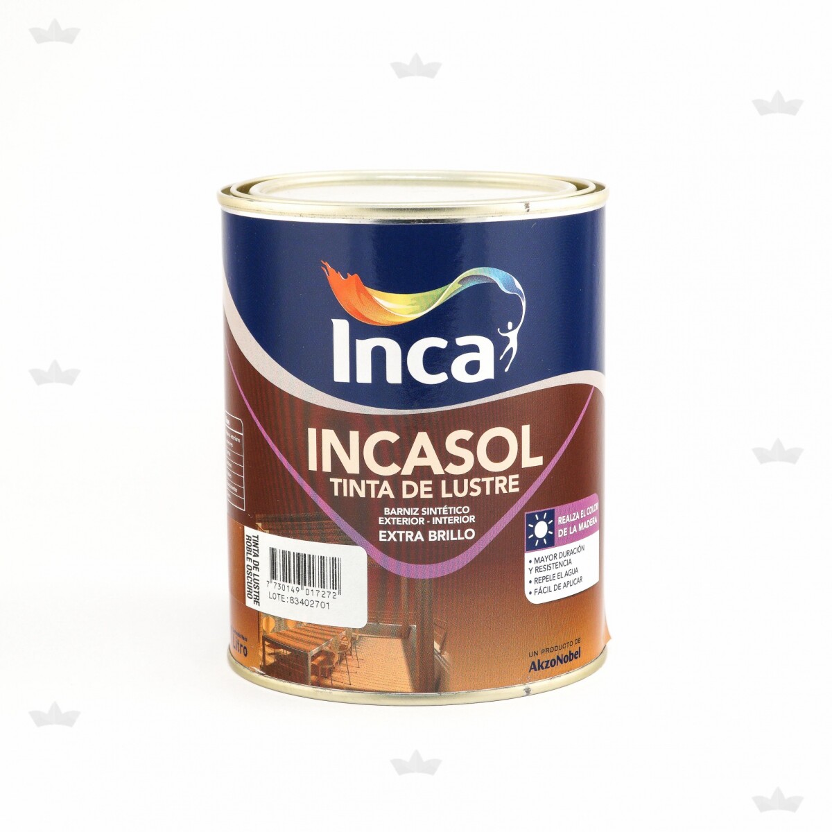 INCASOL TINTA DE LUSTRE ROBLE OSCURO - 1 LT 