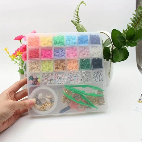 Kit Pulseras y Collares Polímero Arcilla+ 5000 psc Jug025005