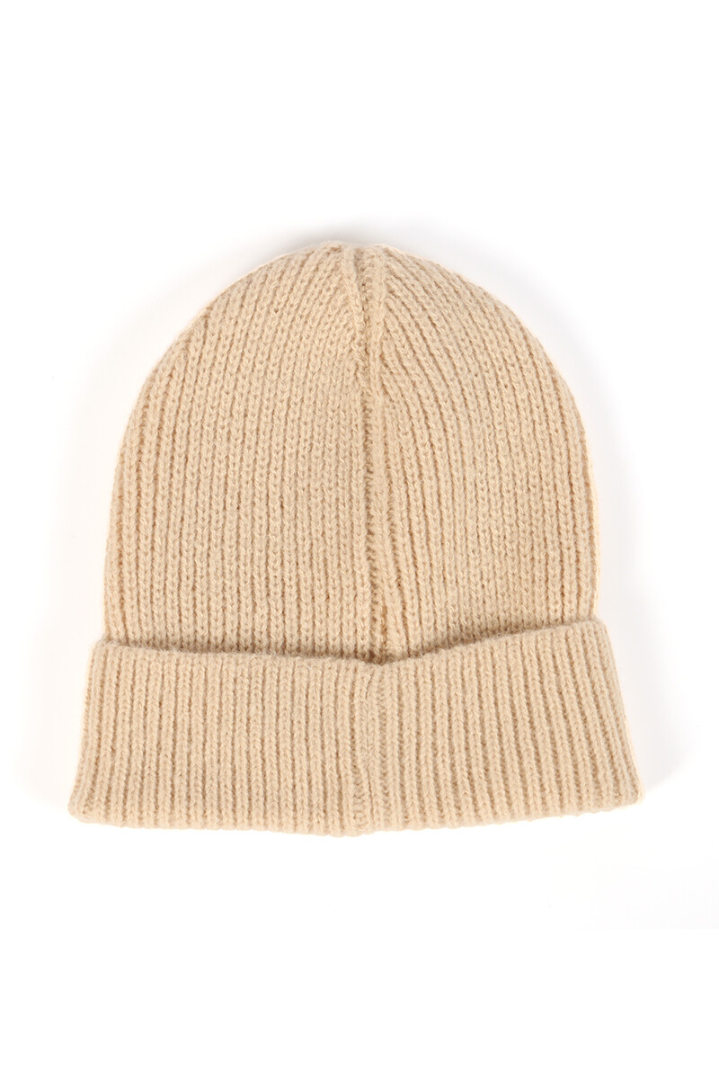 Gorro tejido Rio Beige