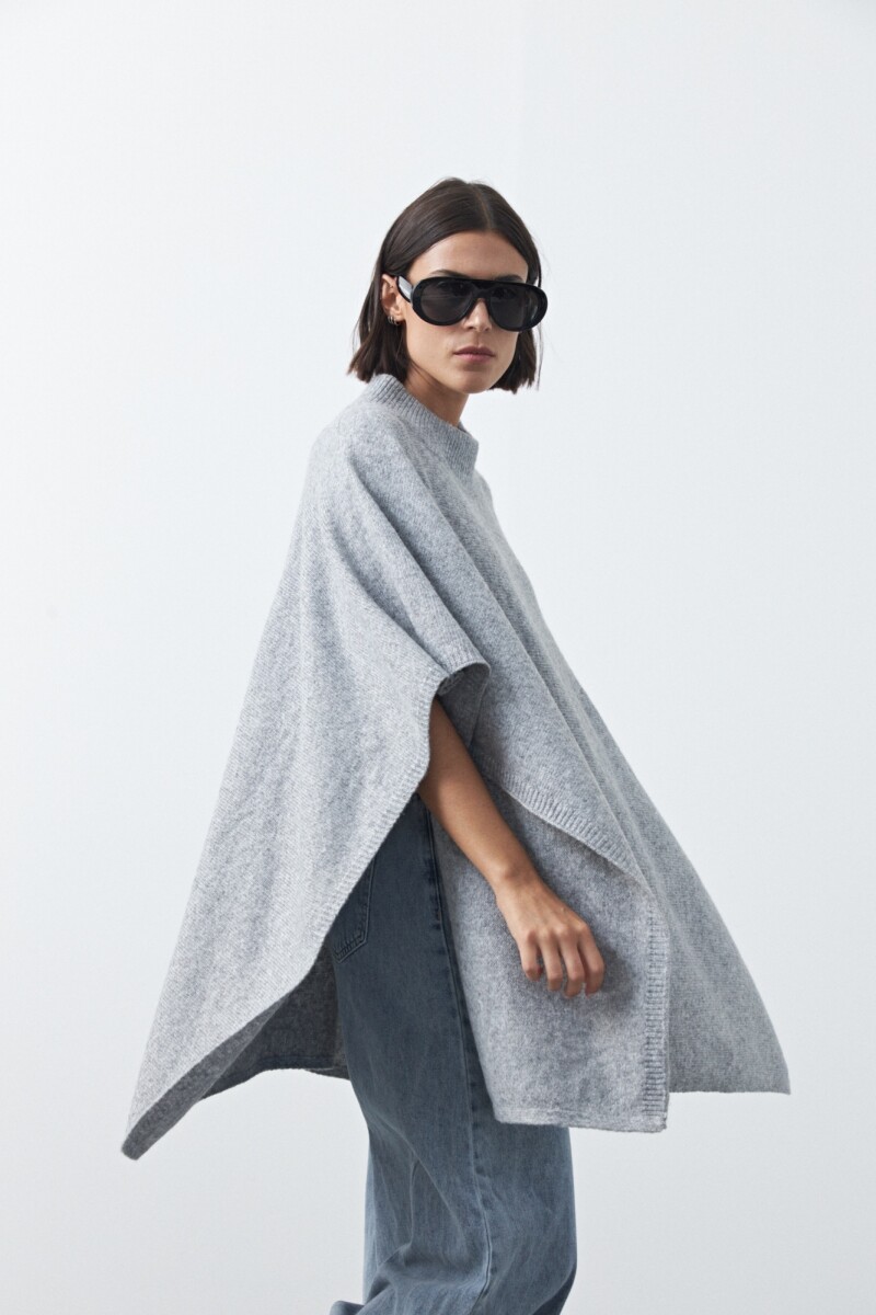 PONCHO DORIEL Gris Melange