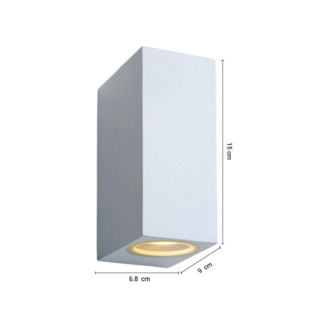 ADLAP21 Luminaria de Pared Minimal Bidireccional Blanco