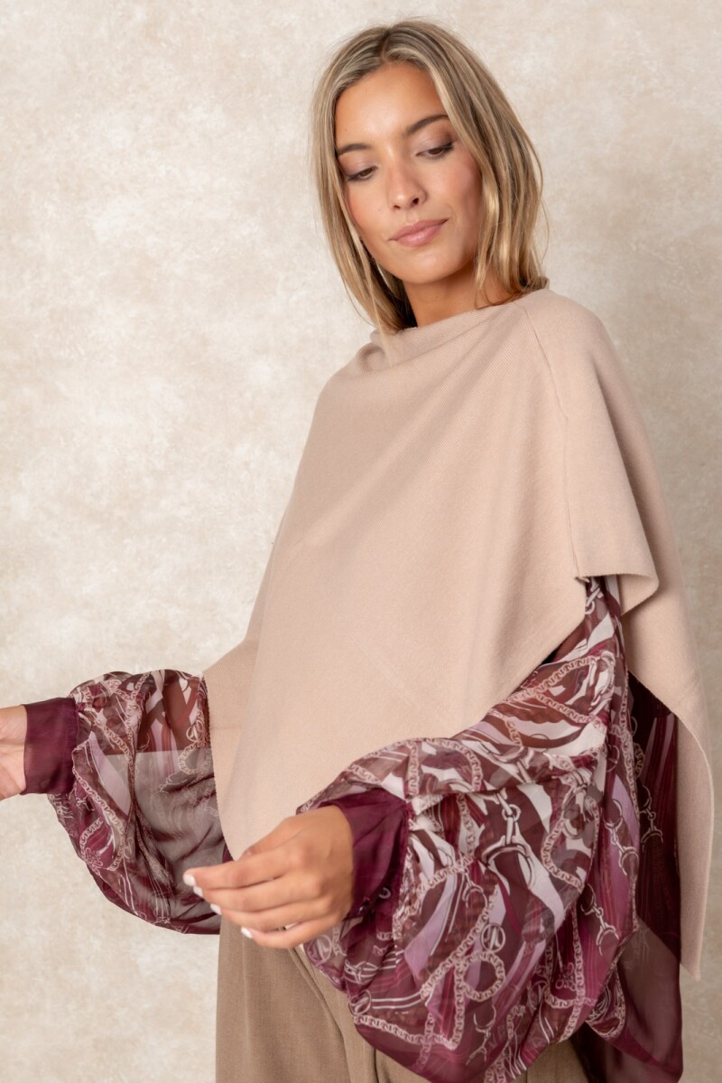 PONCHO SACHA - Camel 