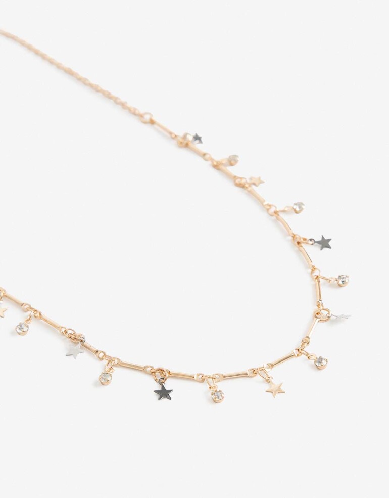Collares Cortos Metal Collares Cortos Estrellas - Combinacion Multicolor