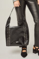 Cartera silver Negro