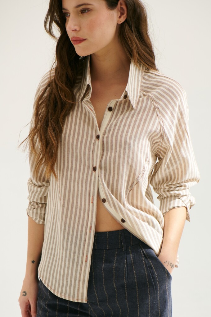 CAMISA BRUNA BEIGE