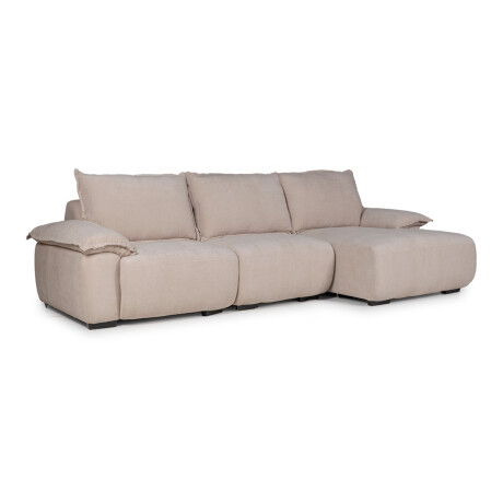Rinconera Santorini - Tela Microfibra - Chaise derecho 12072 (Beige)