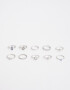 Sets Anillos Metal Set De Anillos De Metal - Plateado