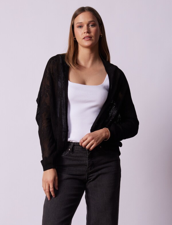 Cardigan Tejido NEGRO