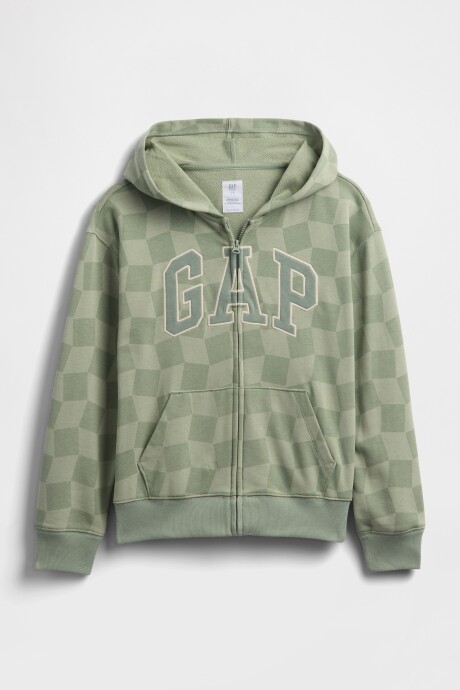 Canguro Con Cierre Logo Gap Niño Green Check