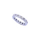 Anillo sin fin oro 18k blanco con brillantes. Anillo sin fin oro 18k blanco con brillantes.