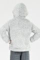 Buzo sherpa hoddie Gris melange