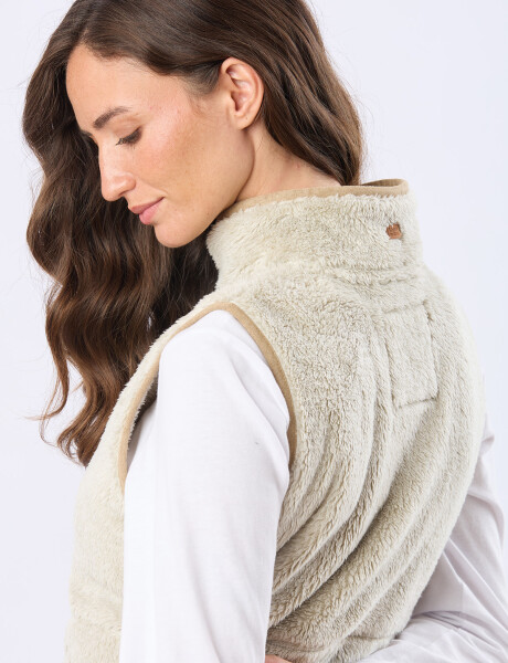 CHALECO SHERPA SUAVE Gris
