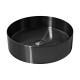 Bacha Redonda Negra Ac Inox Ss304 C/valvula Pop Up