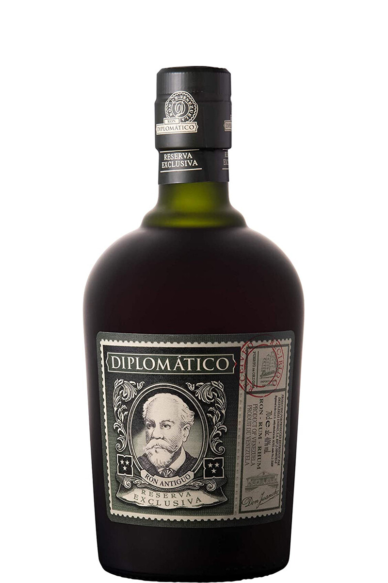 RON DIPLOMÁTICO Reserva Exclusiva + 2 vasos. 