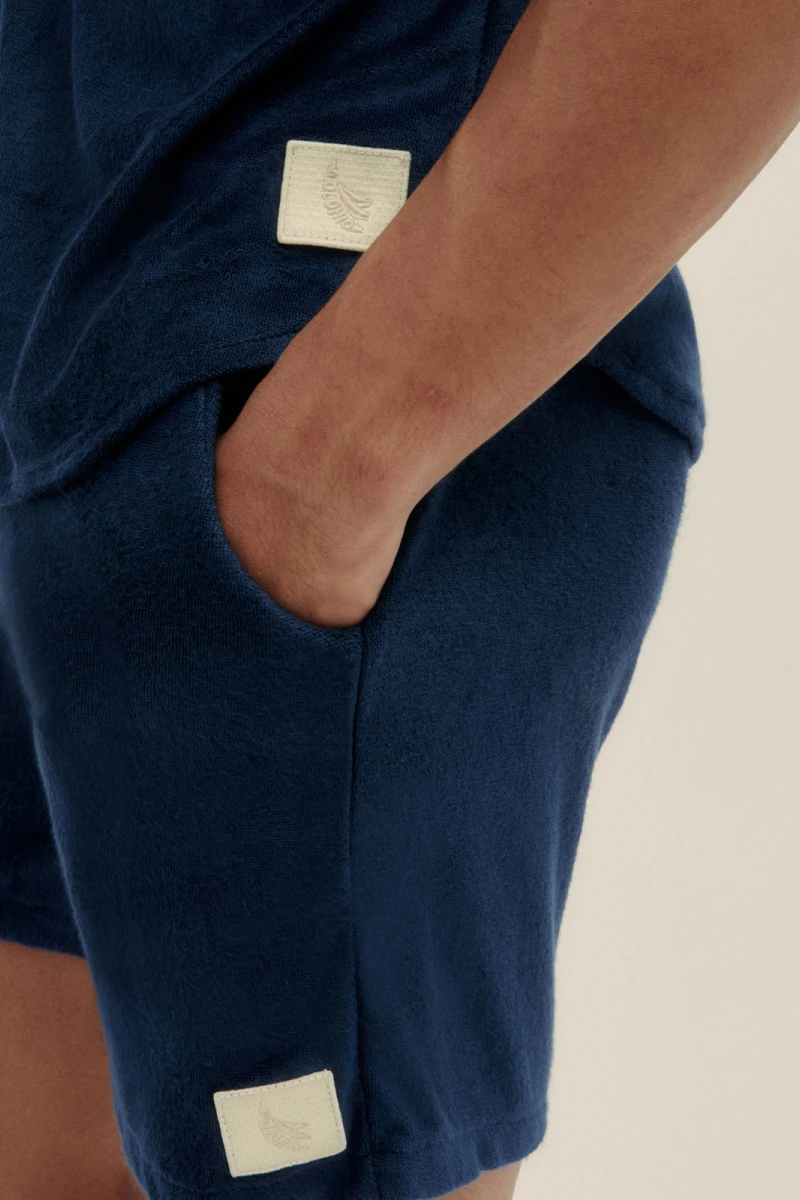 TOWEL CAMP-COLLAR SHIRT Navy