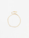 Pulseras Flexibles Metal Pulsera Metal Corazones - Dorado