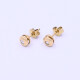 Caravanas oro 18k y brillantes Caravanas oro 18k y brillantes