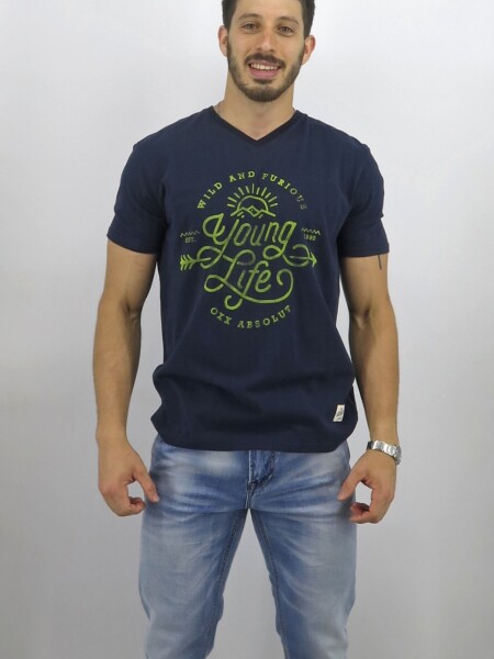 T-SHIRT OXX S008-9 AZUL