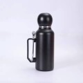Set De Termo + Mate + Bombilla 1 Litro Acero Negro