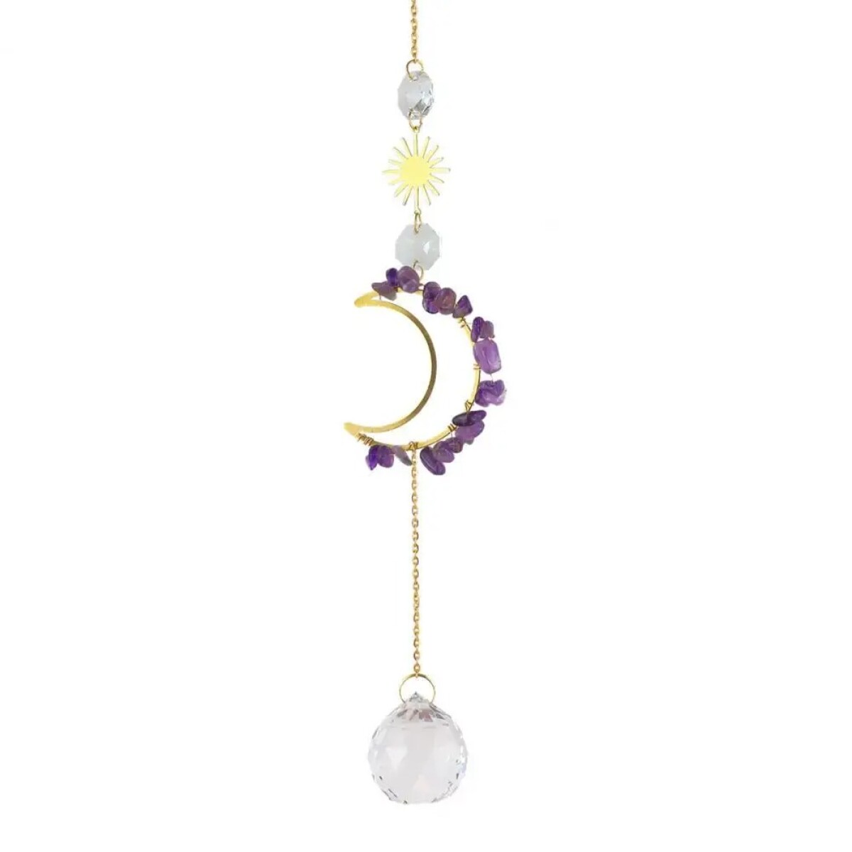 Atrapasol Media Luna 1 Colgante - Violeta 