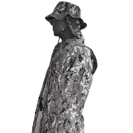 Equipo táctico chaqueta + pantalón + capelina Pixelado gris
