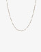 Collares Cortos Metal Collar Cadena Torzada - Plateado Rodio