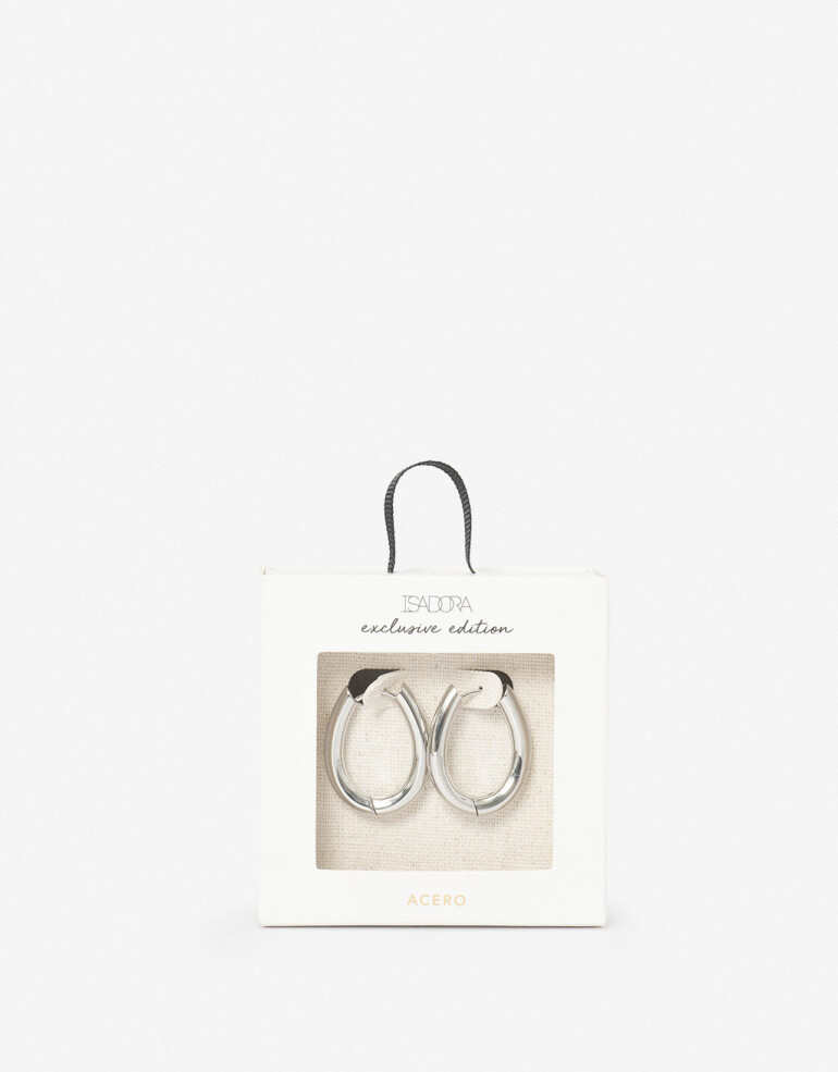 Aros Argollas Metal Argollas De Acero - Plateado