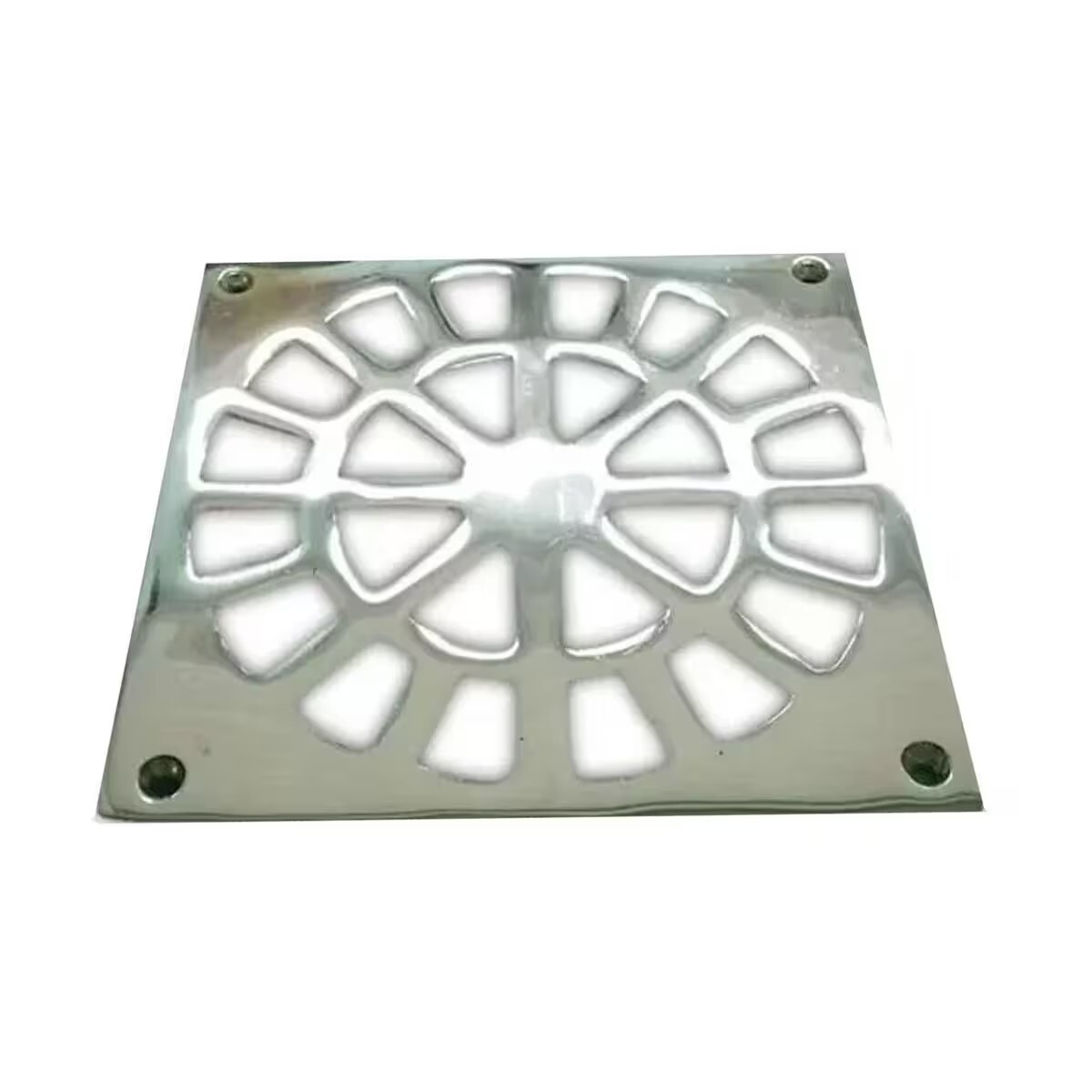 Rejilla Bronce Cromada Reposición Reja 15x15 Cm 