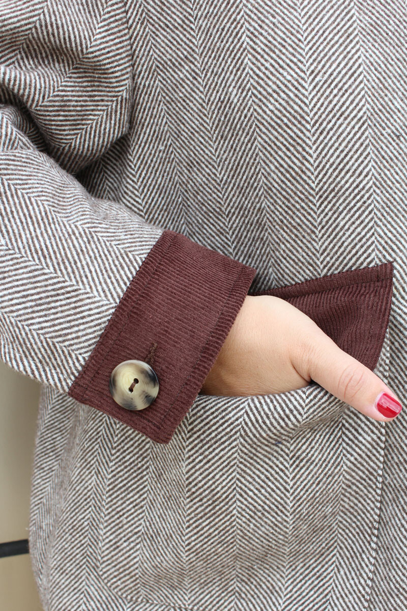 Campera gales Espiga chocolate