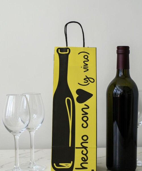 Bolsa 14x08x40 cm HECHO CON VINO