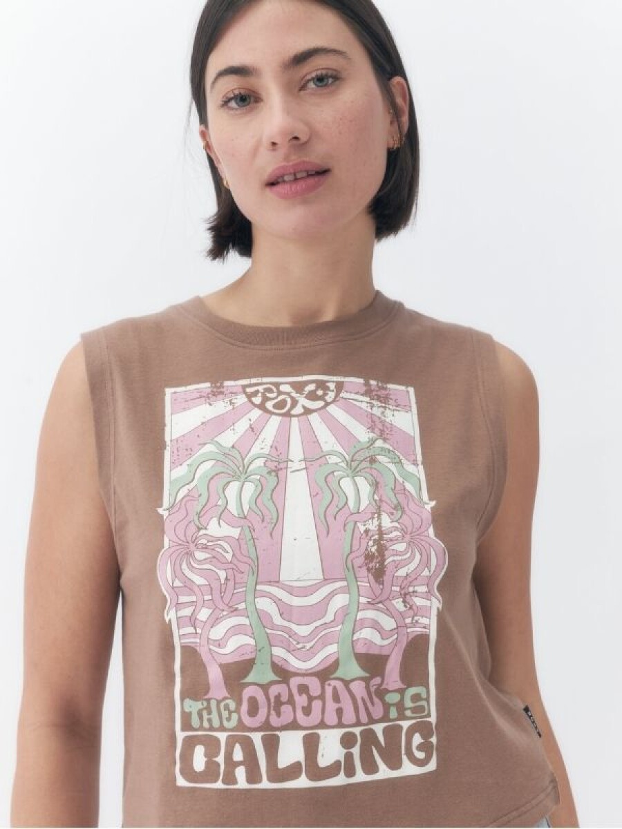 Musculosa Dama Roxy - Marron 