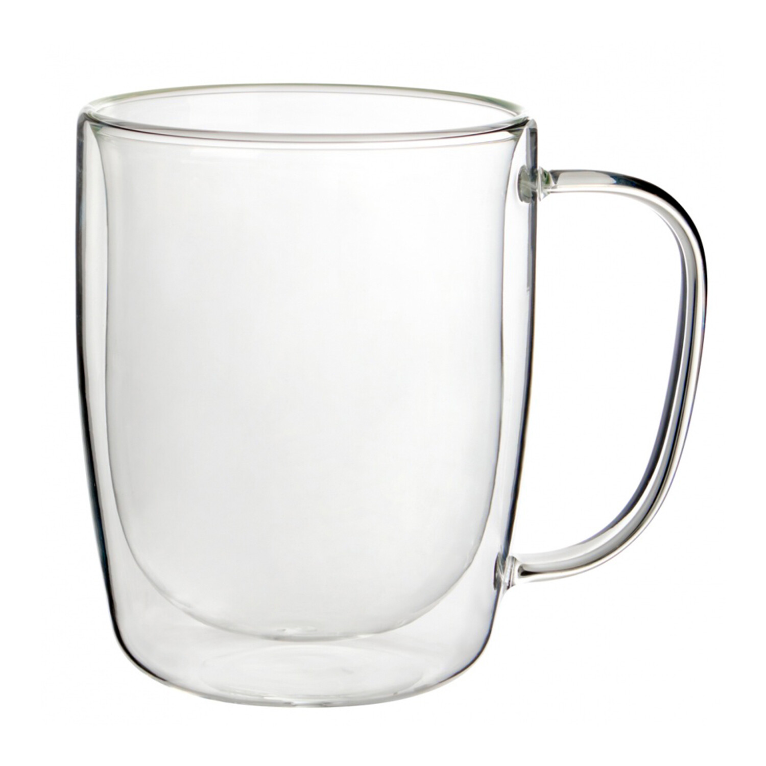 Juego De Tazas De Café De Vidrio De Doble Pared, Tazas De Té, Tazas De Café Claras, Fondo Gruo Con Asa - China Rosa De La Copa De Vidrio Y Vasos De