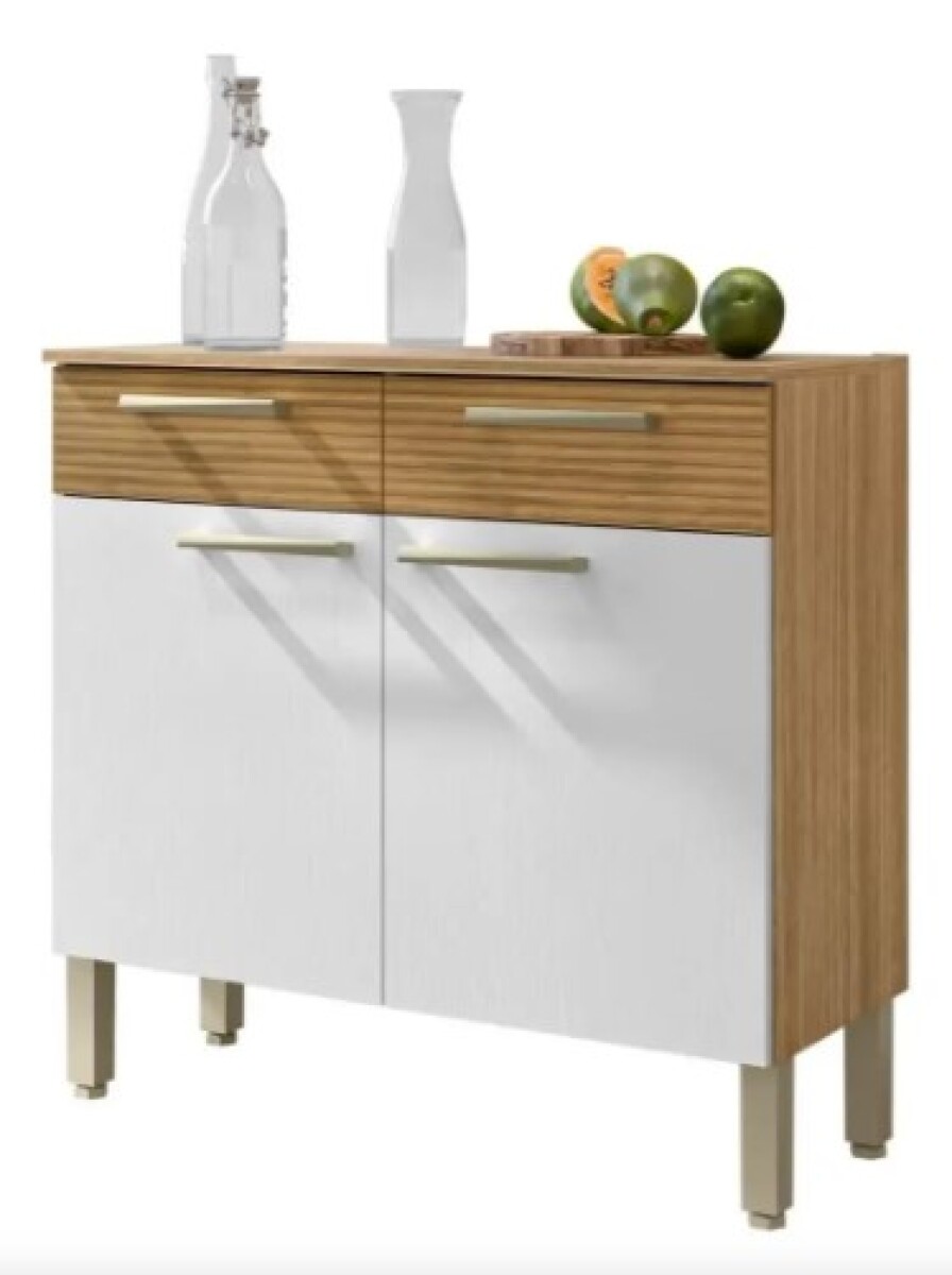 Mueble Cocina Nala Freijó Supremo Ripado Kits Paraná 