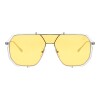 Lentes de Sol Chilli Beans Doha Transparente - Amarillo