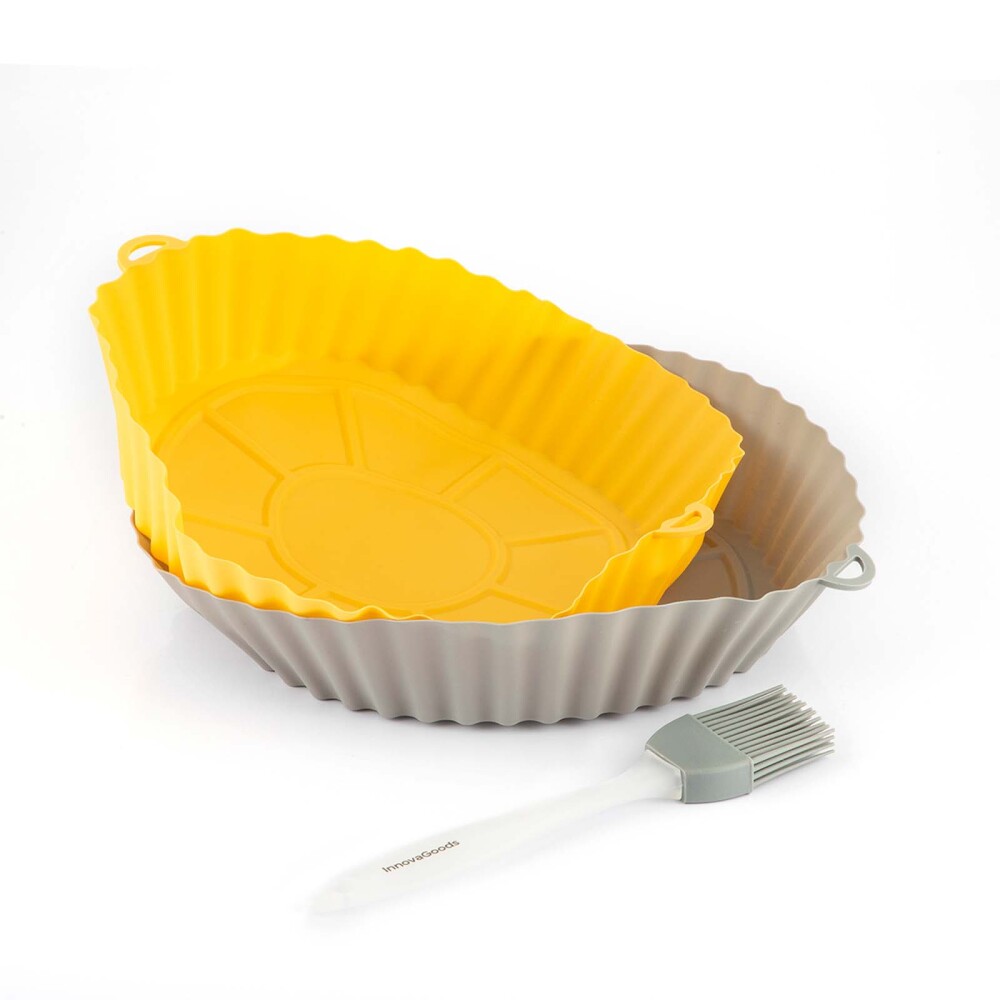 SET 2 ASADERAS SILICONA SILICONA-PP-Y-TPR GRIS V0103786