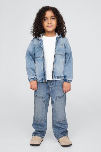 Jean Baggy Carpenter Toddler Niño Light Wash