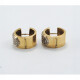 Caravanas Oro 18 Y Brillantes, Tipo Aro En 2 Colores Con Brillantes Caravanas Oro 18 Y Brillantes, Tipo Aro En 2 Colores Con Brillantes