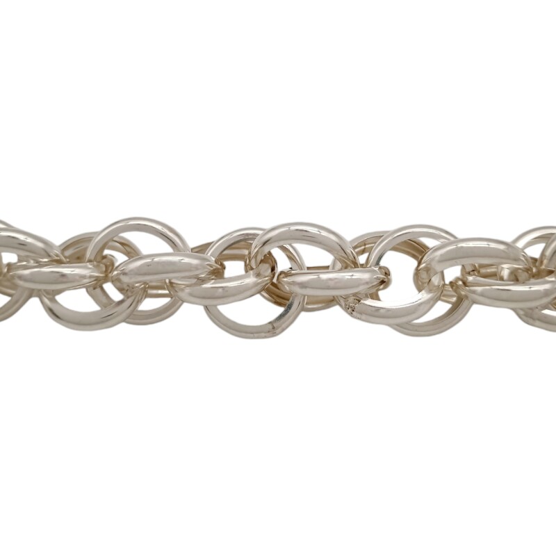 Pulsera Garibaldi doble aro- Plata 925 -Sin piedra-PU3701 sinpiedra