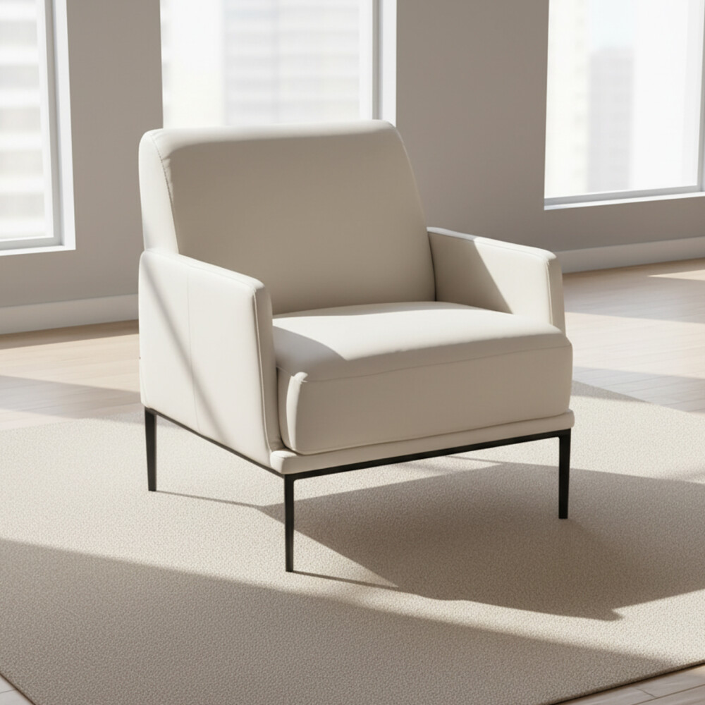 BUTACA 1 CUERPO CUERO-100-NATURAL NATURAL-BEIGE SKY CREMA